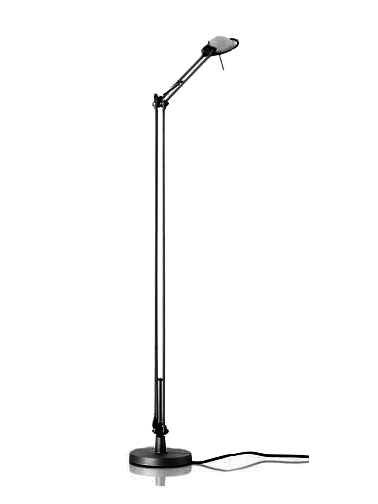 LUCEPLAN lampadaire BERENICE D12NPI (Noir réflecteur aluminium - Aluminium)