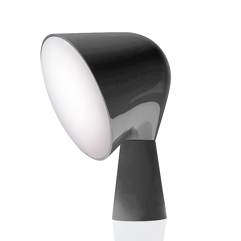 FOSCARINI lampe de table BINIC (Anthracite - ABS gravé et polycarbonate)