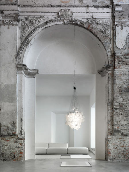 LUCEPLAN lampe à suspension STOCHASTIC avec 72 éléments D87 3000K