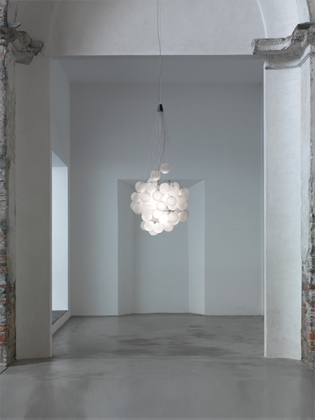 LUCEPLAN lampe à suspension STOCHASTIC avec 72 éléments D87 3000K