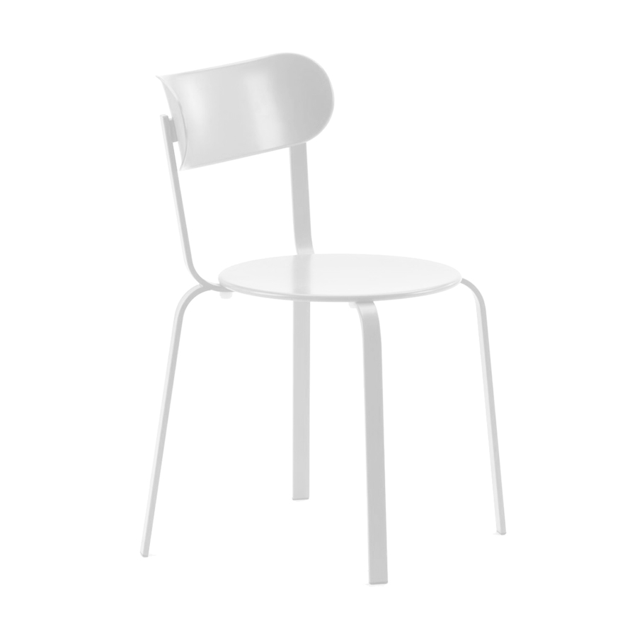 LAPALMA set de 2 chaises STIL (Blanc - Métal verni)