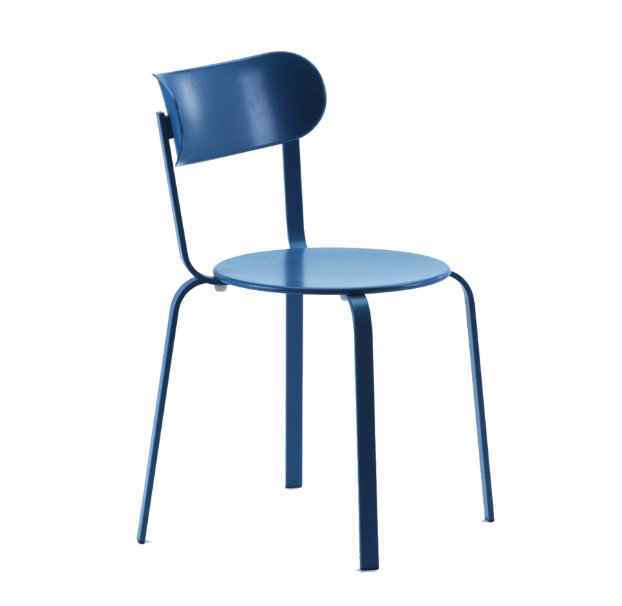 LAPALMA set de 2 chaises STIL (Bleu nuit - Métal verni)