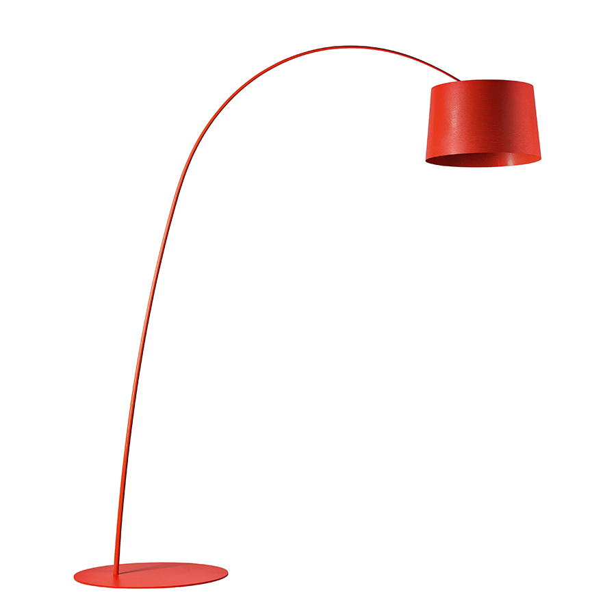 FOSCARINI lampadaire TWIGGY (Cramoisi - Fibre de verre, PMMA, polycarbonate et métal)