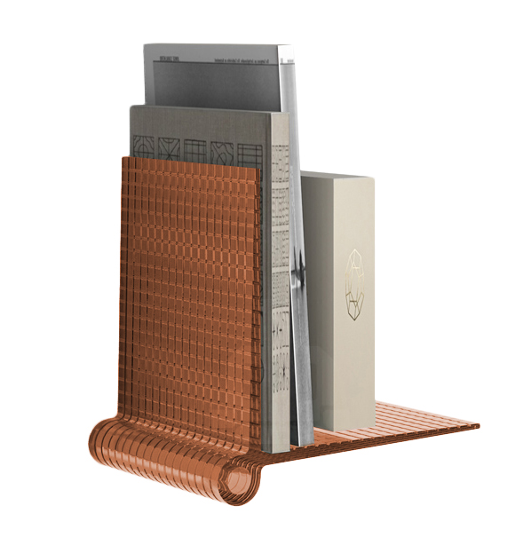 KARTELL set de 2 étagères KITE SHELVES (Ambre - Technopolymère thermoplastique transparent)