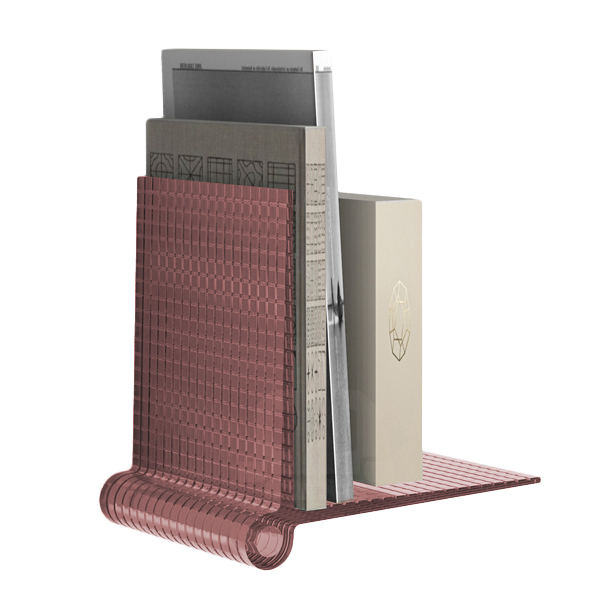 KARTELL set de 2 étagères KITE SHELVES (Rose - Technopolymère thermoplastique transparent)