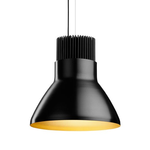 FLOS ARCHITECTURAL lampe à suspension LIGHT BELL (Noir anodisé / Doré - Aluminium)