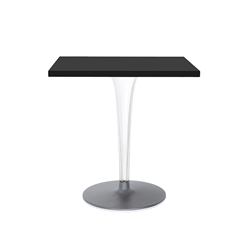 KARTELL coffee table TOPTOP square top, round leg and base