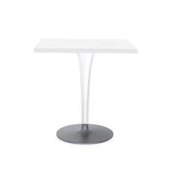 KARTELL coffee table TOPTOP square top, round leg and base