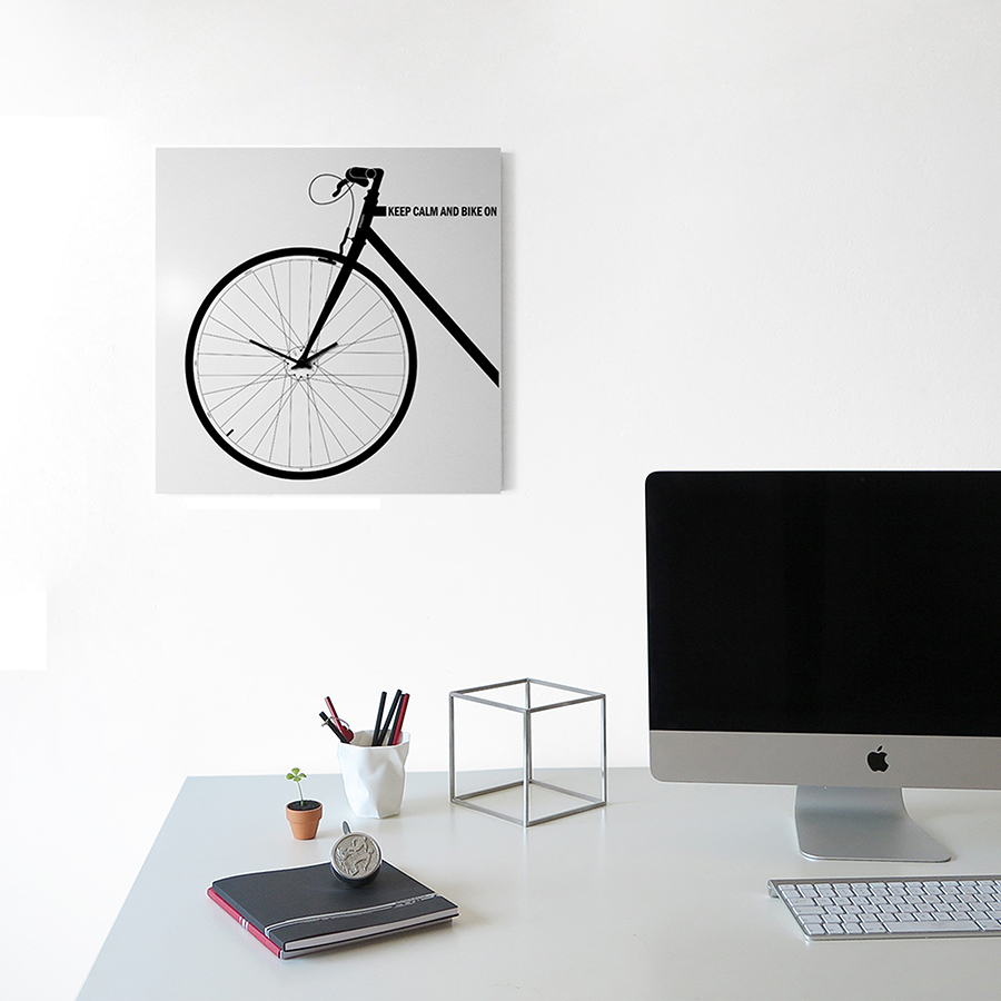 dESIGNoBJECT wall clock BIKE CLOCK