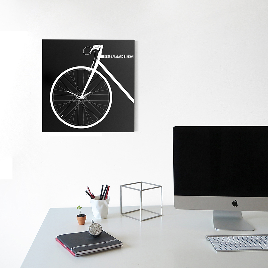 dESIGNoBJECT wall clock BIKE CLOCK