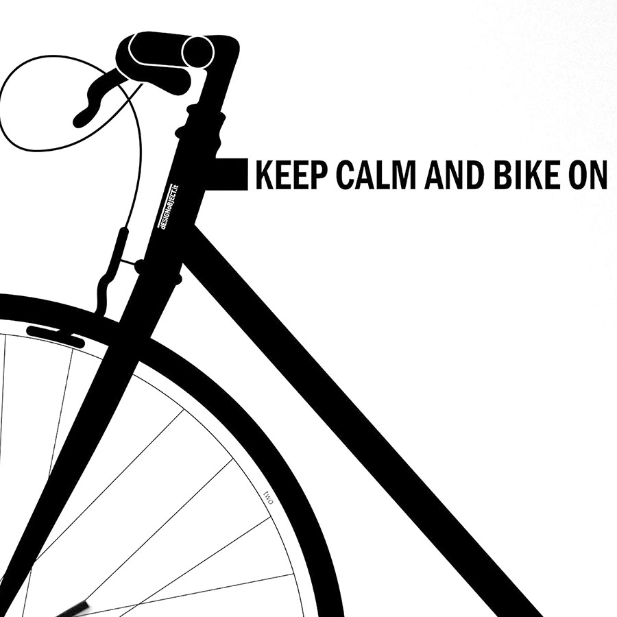 dESIGNoBJECT wall clock BIKE CLOCK