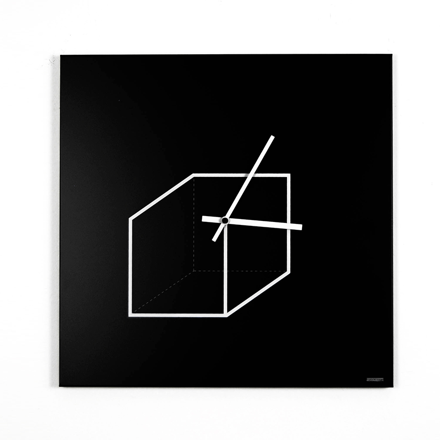 dESIGNoBJECT wall clock CUBE CLOCK