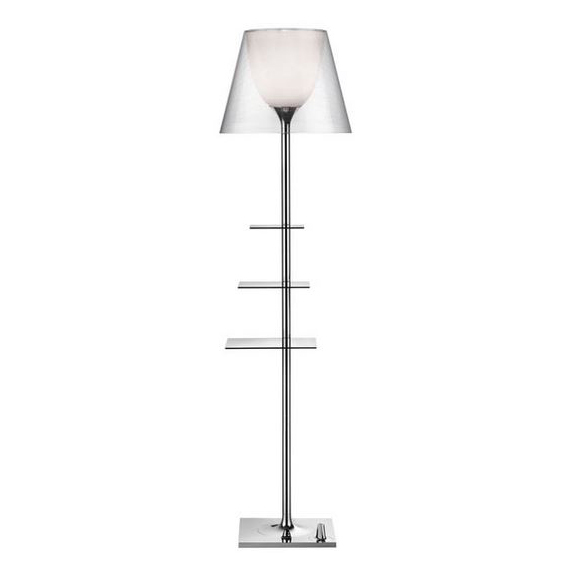 FLOS lampadaire BIBLIOTHEQUE NATIONALE (Transparent - polycarbonate / acier)