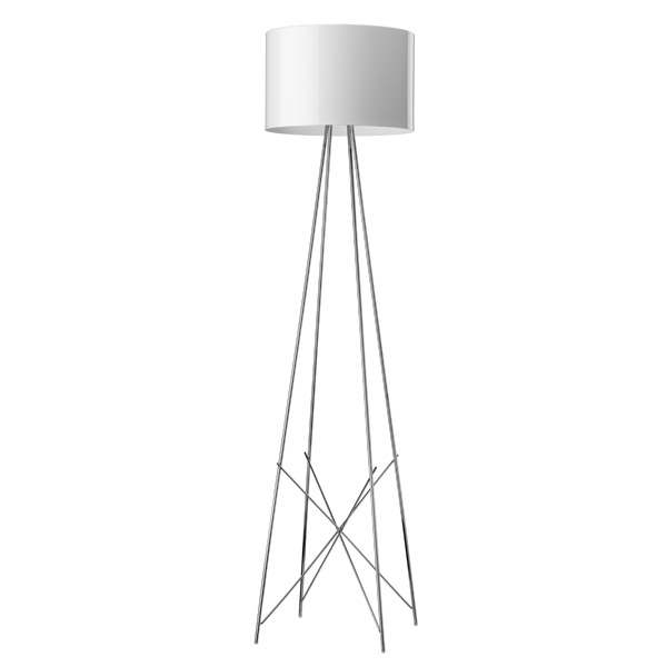 FLOS lampadaire RAY F2 (Blanc - acier / aluminium)
