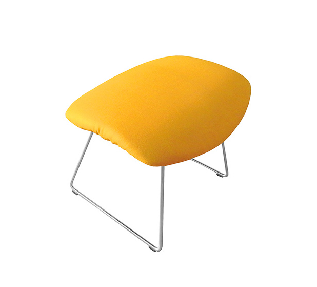 KNOLL relaxation chair and footrest completely covered BERTOIA BIRD