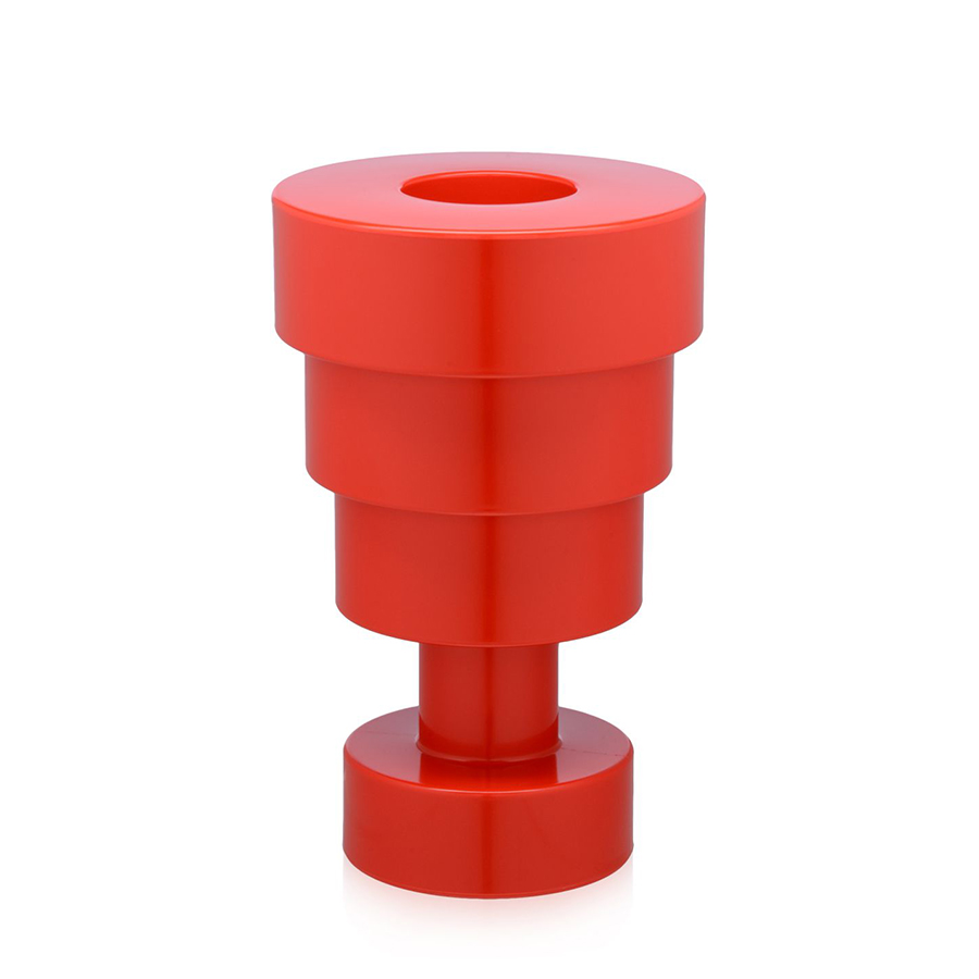 KARTELL vase CALICE (Rouge - Technopolymère thermoplastique coloré dans la masse)