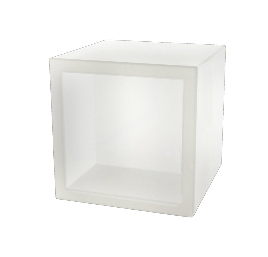 SLIDE élément modulaire lumineux OPEN CUBE (43 cm - Polyéthylène)