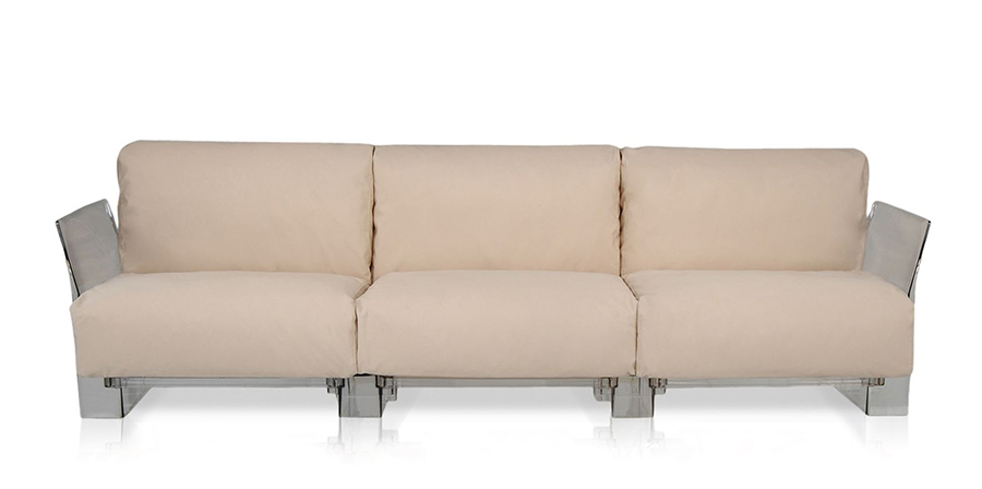 KARTELL canapé à 3 places pour extérieur POP OUTDOOR