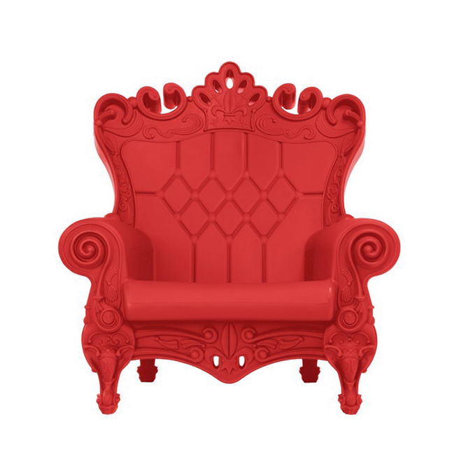 SLIDE fauteuil QUEEN OF LOVE (Rouge - Polyéthylène)