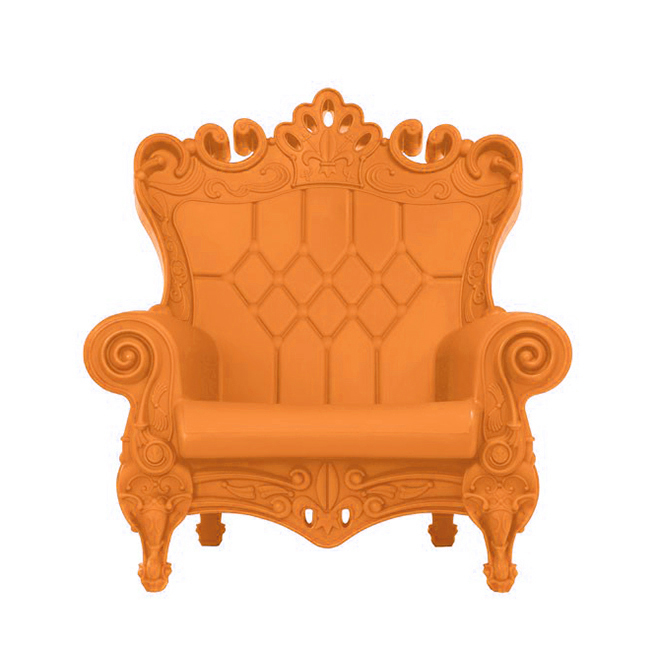 SLIDE fauteuil QUEEN OF LOVE (Orange - Polyéthylène)