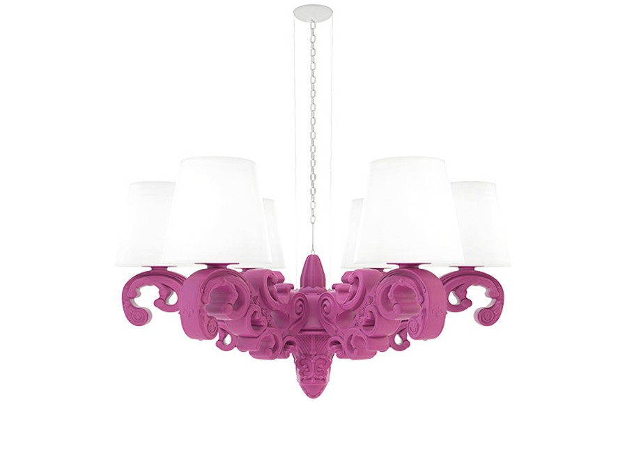 SLIDE lampe à suspension CROWN OF LOVE (Fuchsia - Polyéthylène)