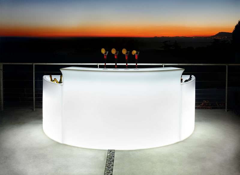 SLIDE luminous bar counter BREAK BAR