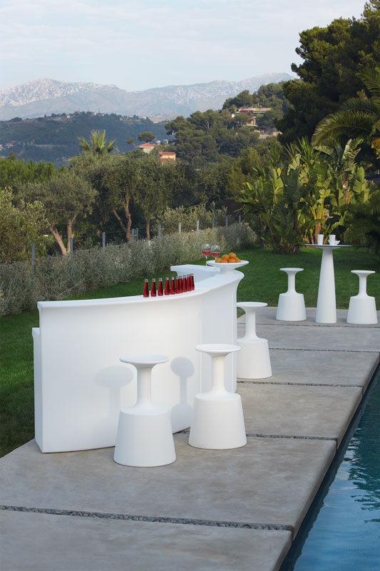 SLIDE luminous bar counter BREAK BAR