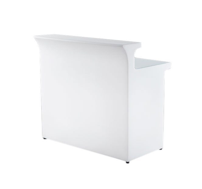 SLIDE comptoir de bar lumineux BREAK LINE (Blanc - Polyéthylène)