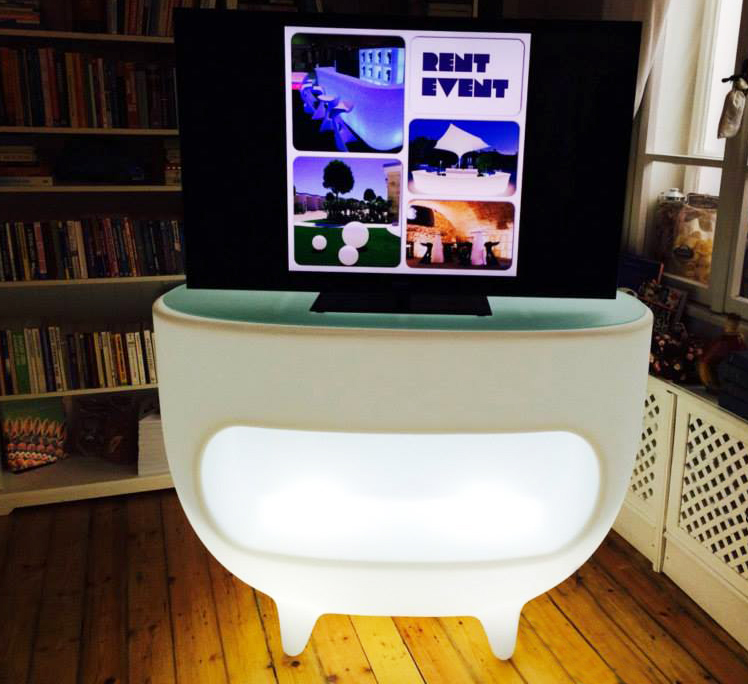 SLIDE luminous bar counter SPLAY