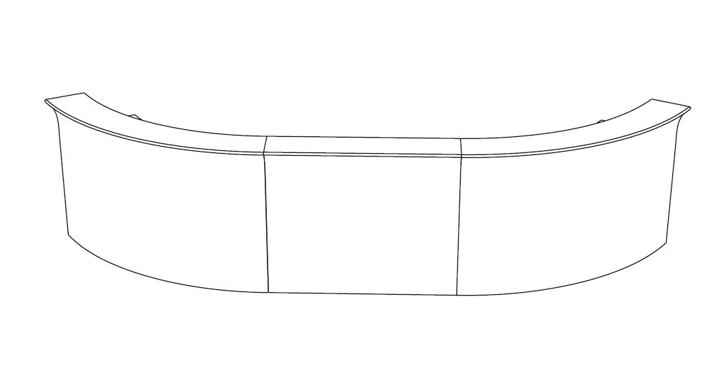 SLIDE composition de comptoirs lumineux BAR 3