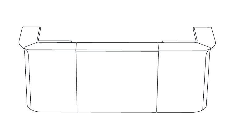 SLIDE composition de comptoirs lumineux BAR 5