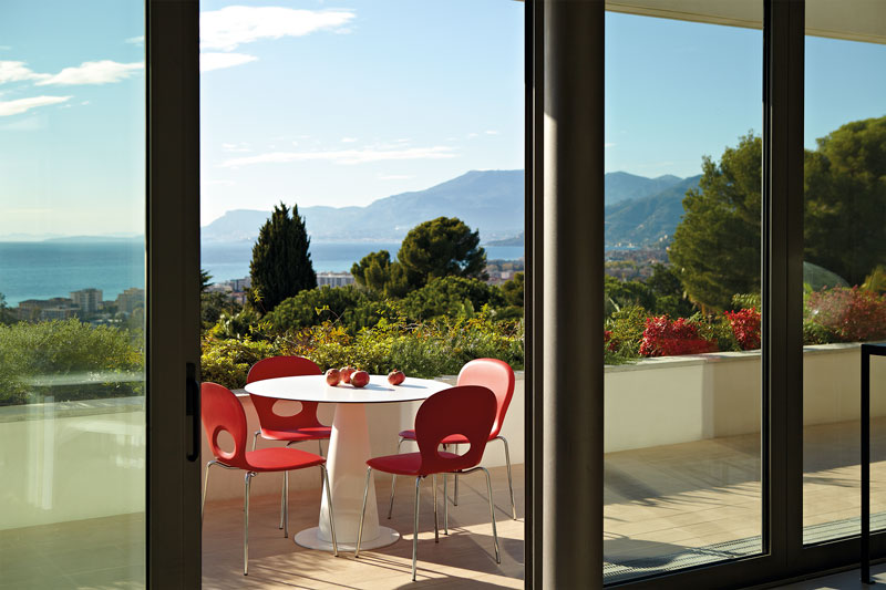 SLIDE coffee table with round top HOPLÀ