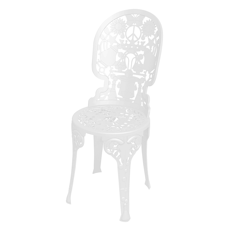 SELETTI chaise INDUSTRY GARDEN (Blanc - Aluminium)