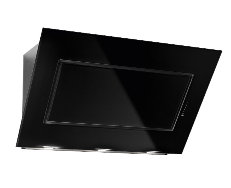 FALMEC hotte murale QUASAR (Noir 90 cm - Acier Inox / Verre)