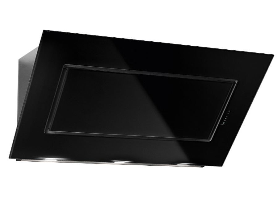 FALMEC hotte murale QUASAR (Noir 120 cm - Acier Inox / Verre)