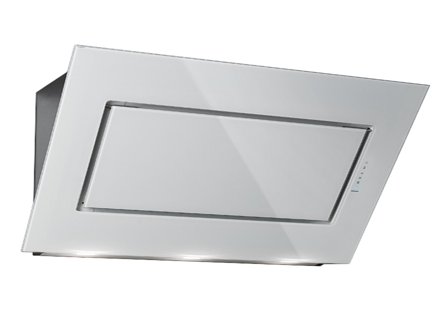 FALMEC hotte murale QUASAR (Blanc 120 cm - Acier Inox / Verre)