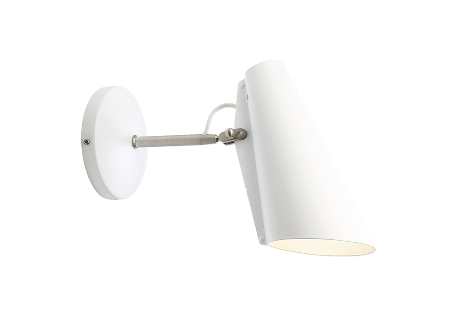 NORTHERN LIGHTING lampe murale applique BIRDY WALL SHORT (Blanc / Chrome - Métal)