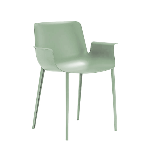 KARTELL fauteuil PIUMA (Vert sauge - Polymère thermoplastique complexe chargé avec fibres de charbon