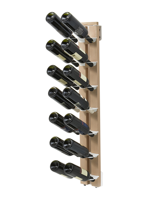 LE ZIE DI MILANO porte-bouteilles sur pied une face fixé au mur ZIA GAIA (H 110 cm / Naturel - Hêtre