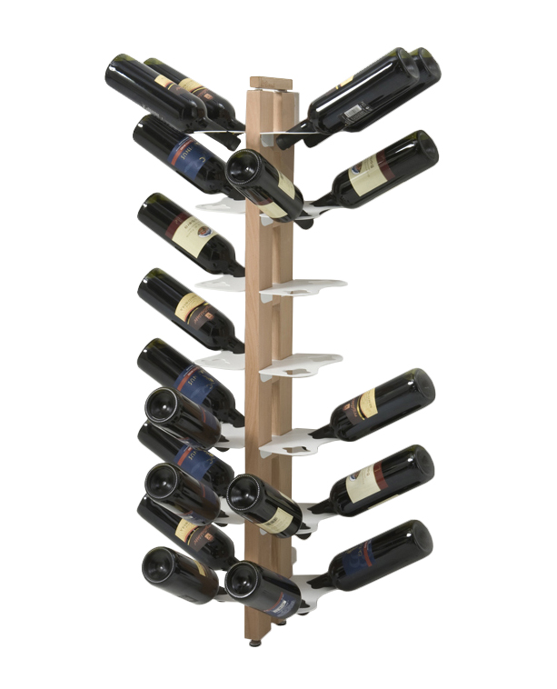 LE ZIE DI MILANO porte-bouteilles sur pied double face fixé au mur ZIA GAIA (H 110 cm / Naturel - Hê