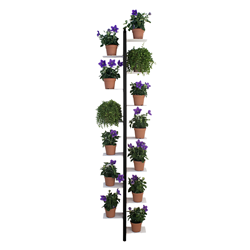 LE ZIE DI MILANO porte-plantes sur pied fixé au mur ZIA FLORA