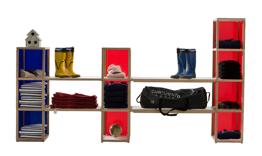 LE ZIE DI MILANO système modulaire I CASTELLI di ZIA BABELE BACAHP2 (Chêne naturel - Bois massif et 