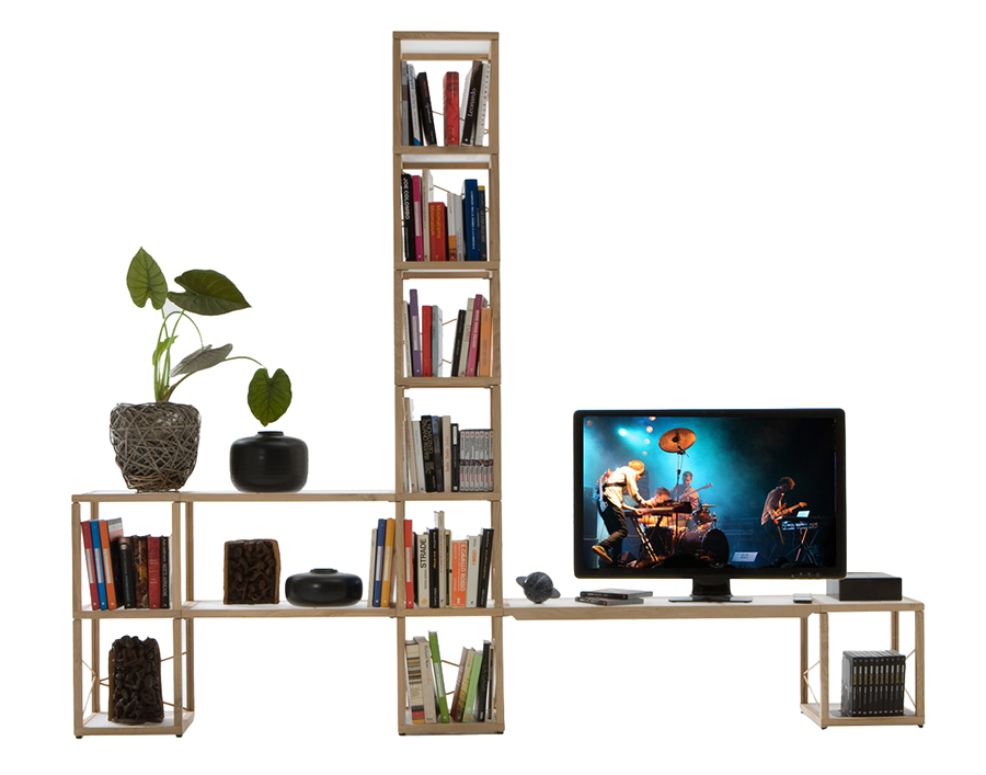 LE ZIE DI MILANO système modulaire I CASTELLI di ZIA BABELE BACAHP3 (Chêne naturel - Bois massif et 