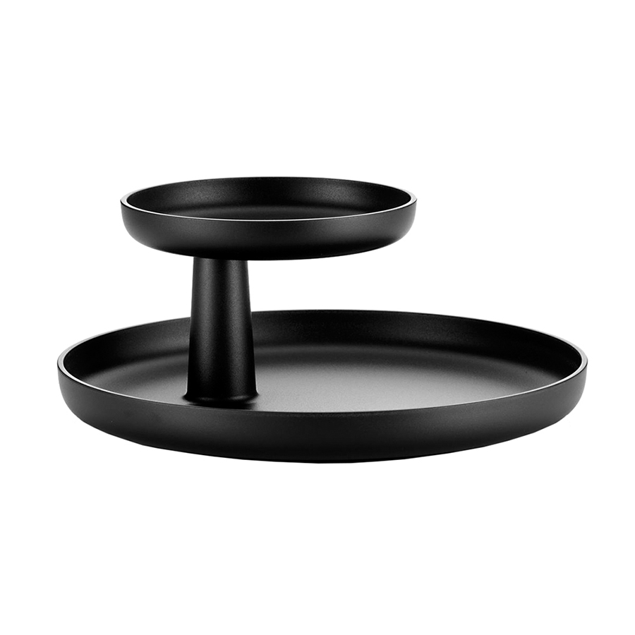 VITRA plateau ROTARY TRAY (Noir intense - ABS)