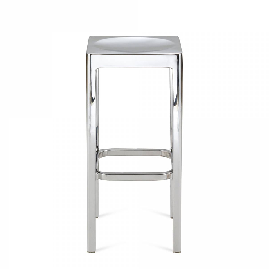 emeco stool tabouret h 76 cm (brillant - aluminium recycle)