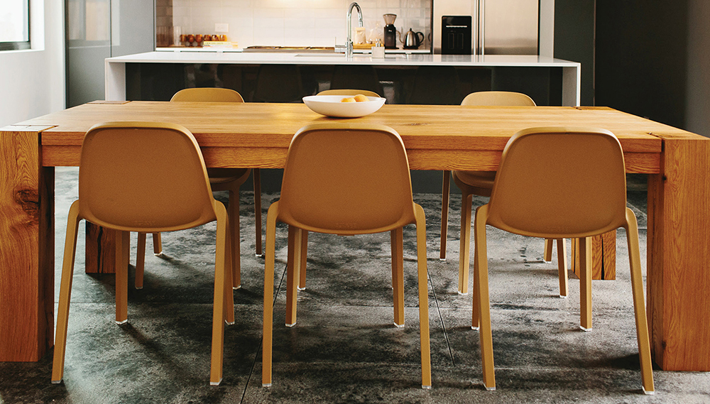 EMECO BROOM STACKING CHAIR set de 2 chaises sans accoudoirs