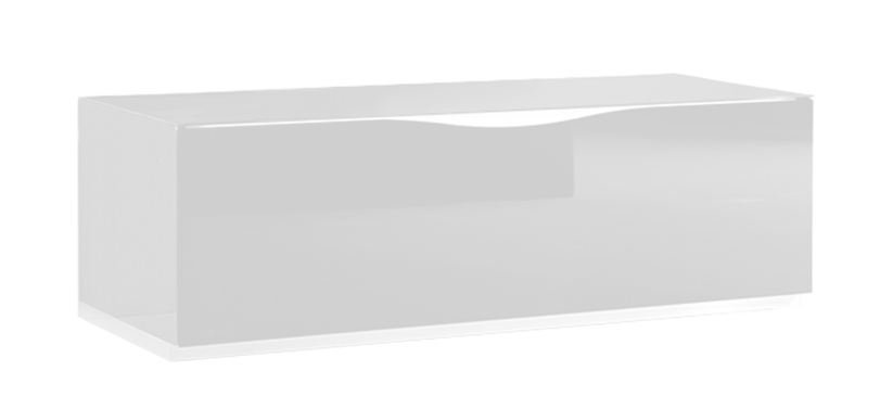 MUNARI+meuble+pour+TV+jusqu%27à+42+MODENA+MO102+MO+102+(Blanc+-+Verre)