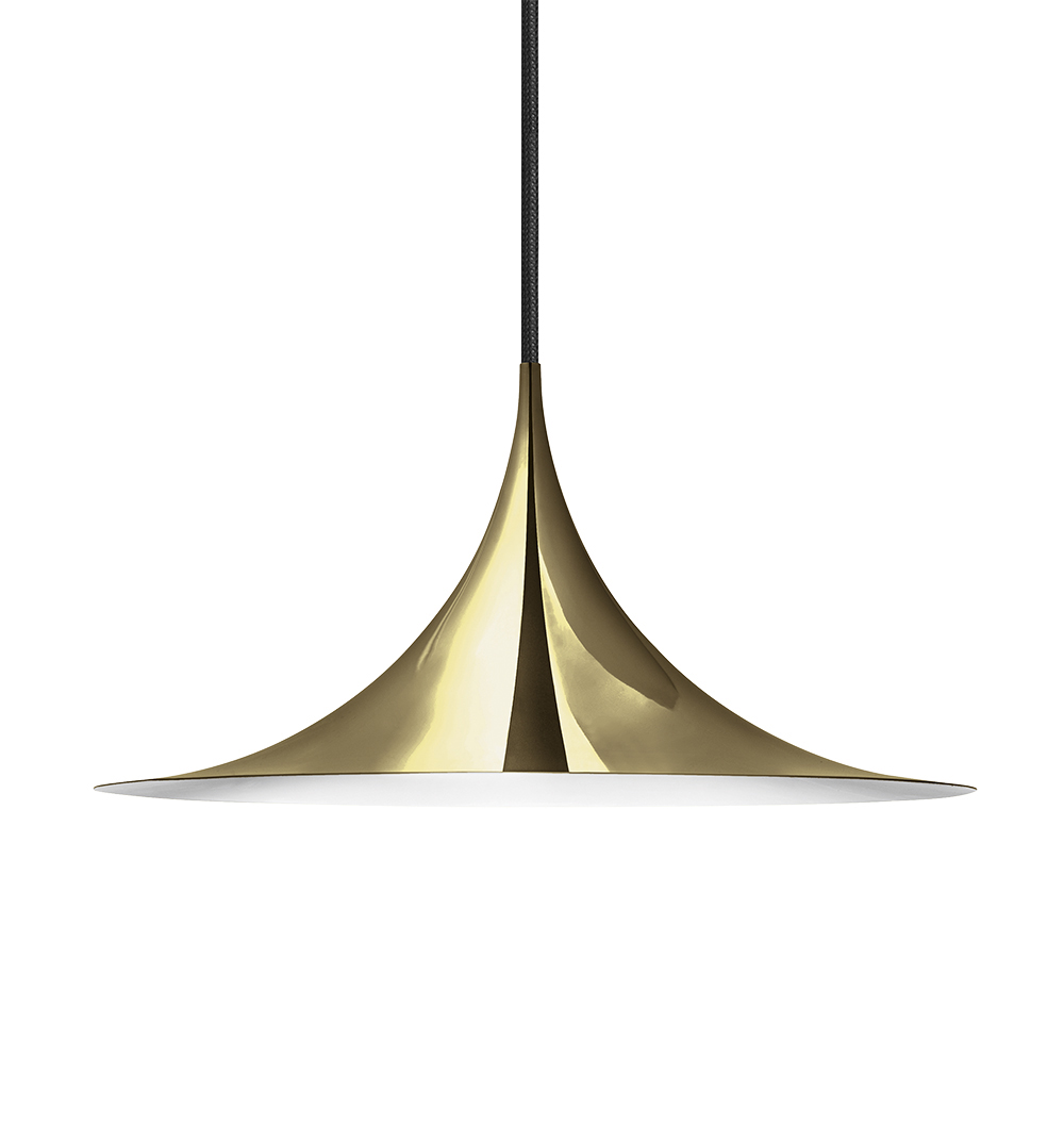 GUBI lampe à suspension SEMI Ø30 cm (Laiton - Métal)