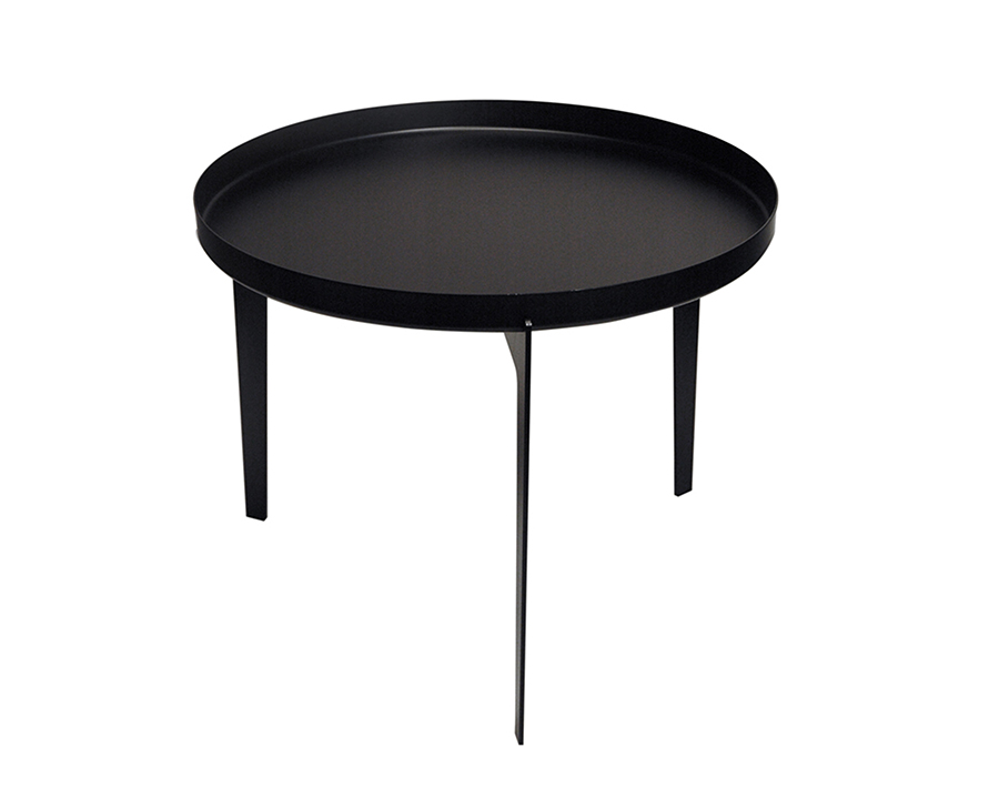 COVO table basse ILLUSION (Noir small - Métal peint à la poudre)