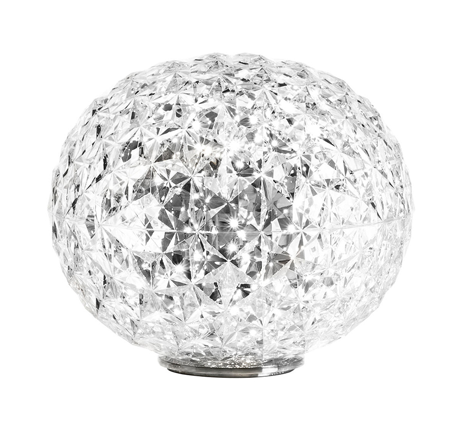 KARTELL lampe de table PLANET à LED H 28 cm (Cristal - Technopolymère thermoplastique transparent)